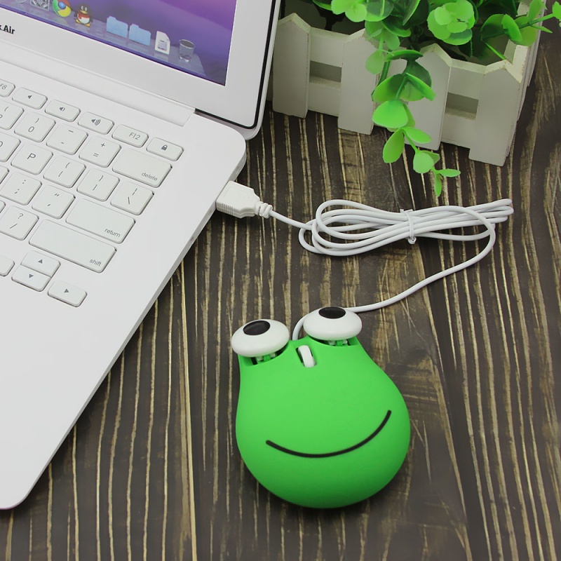 Chuột Quang Có Dây USB 3D Hình Động Vật Dễ Thương Cho PC Laptop Notebook
