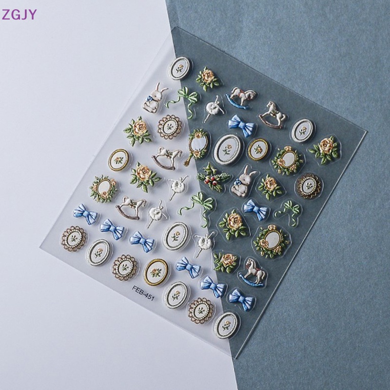 1 Tấm Hình Dán Trang Trí Móng Tay Phong Cách Bohemia Mới