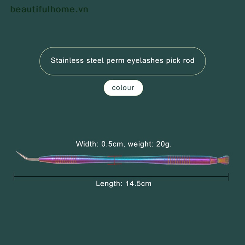 Que Vệ Sinh Lông Mi 2 Trong 1 Bằng Thép Không Gỉ