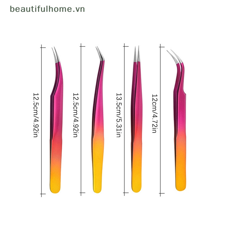 1 Nhíp Gắn Mi Giả Thẳng &amp; Cong Bằng Thép Không Gỉ