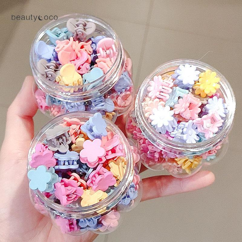 Beautycoco🍊Kẹp tóc càng cua mini màu sắc ngẫu nhiên dễ thương cho bé gái