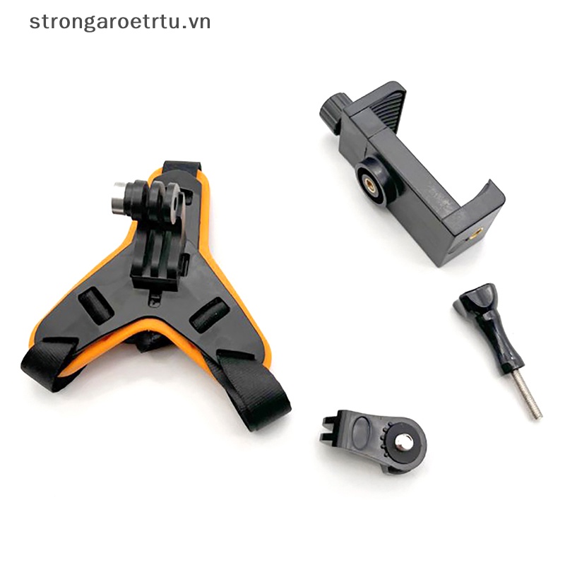 Dây Đeo Cằm Gắn Điện Thoại Gắn Mũ Bảo Hiểm Xe Máy Cho GoPro Hero 5 / 6 / 7