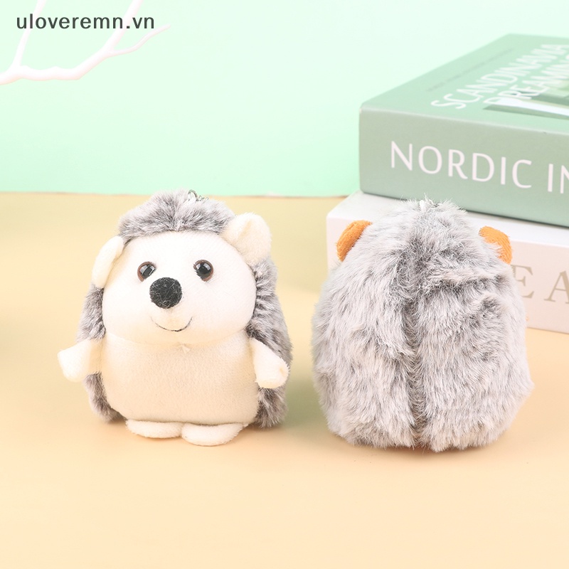 Móc Khóa Hình Nhím Nhồi Bông Mềm Mại Đáng Yêu