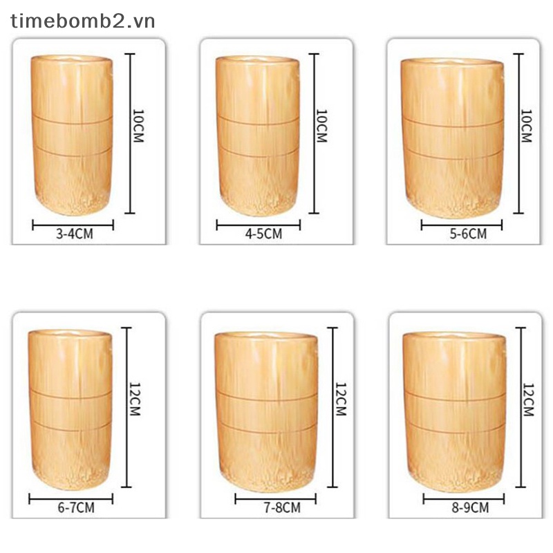 1 Cốc Châm Cứu Mát Xa Bằng Gỗ Tre Tự Nhiên Chống Cellulite