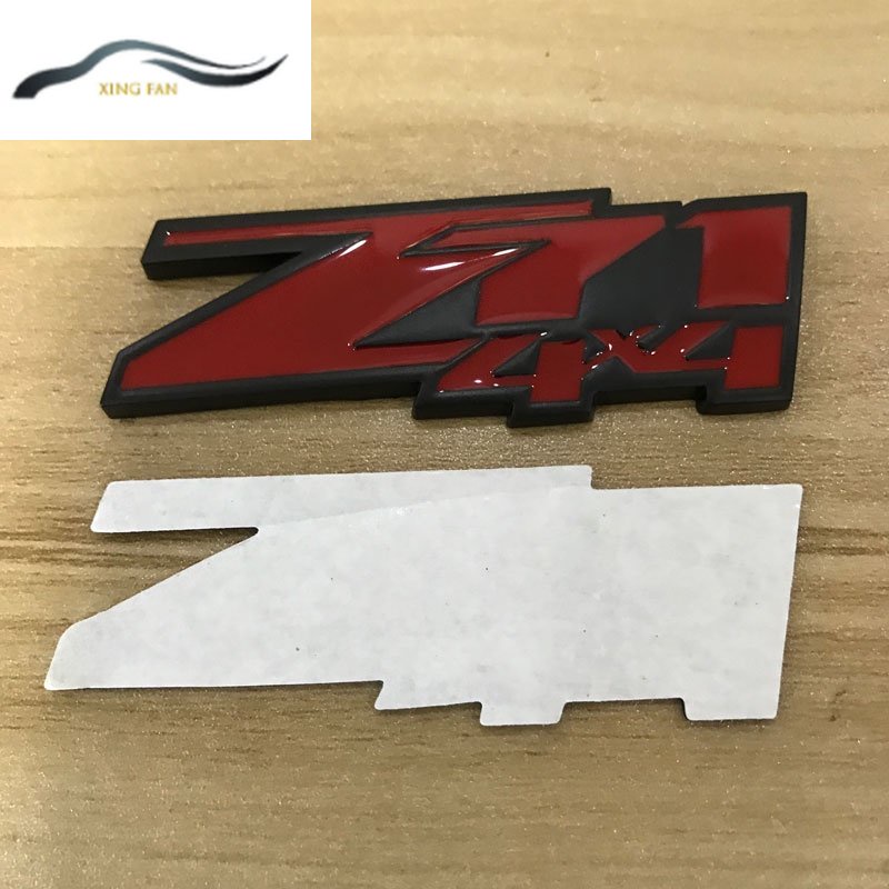 Miếng Dán Kim Loại Z71 4X4 Trang Trí Đuôi Xe Hơi Chevrolet Silverado Chevy Colorado Z71 4X4