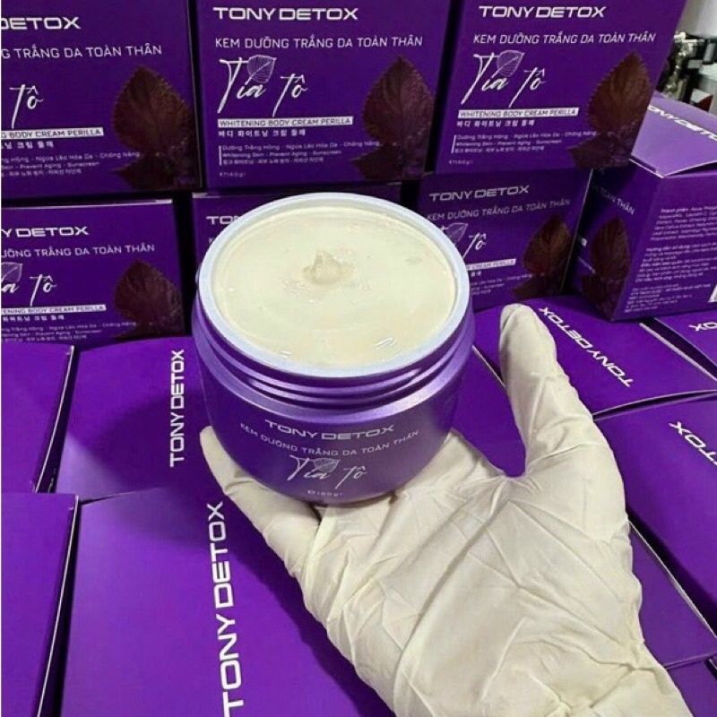 Kem Body Tía Tô- Body tía tô Tony Detox 180g chính hãng