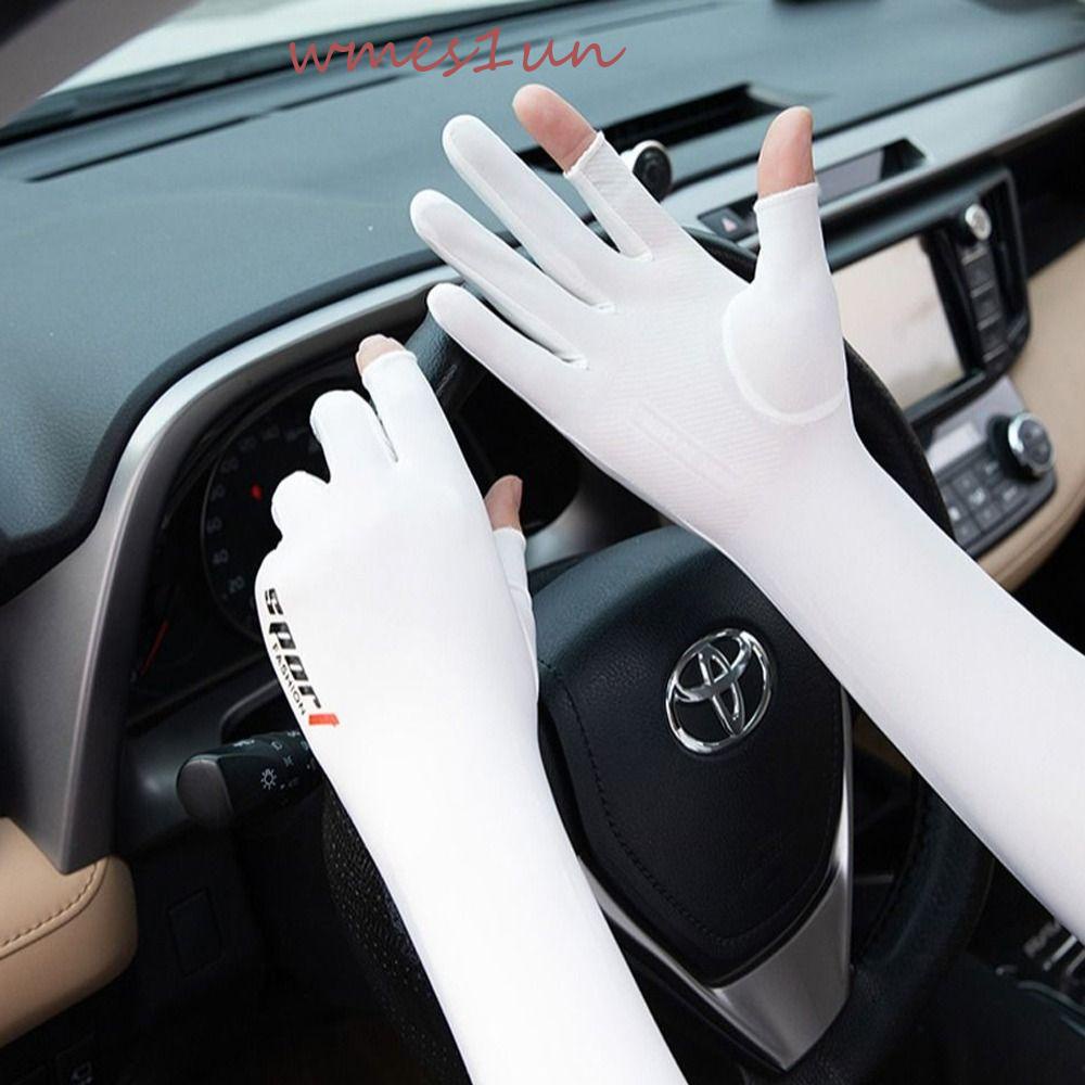 Găng Cánh Tay Bằng Lụa Lạnh Mềm Mại Thoáng Khí Chống Tia UV WMES15H