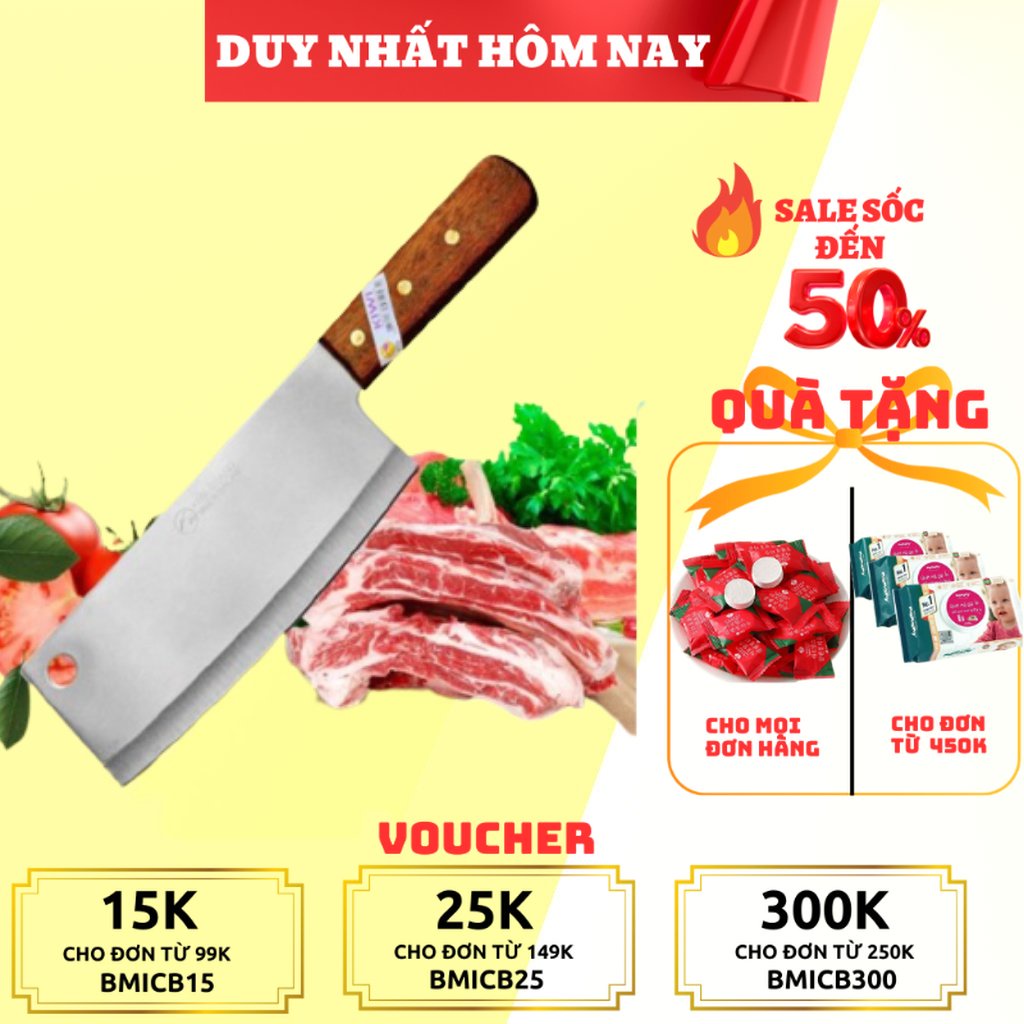 Dao bếp Chặt Xương Thịt Đa Năng Siêu Bén King Fish Hàn Quốc 6868K - dụng cụ nhà bếp chế biến thực phực FUJIKA