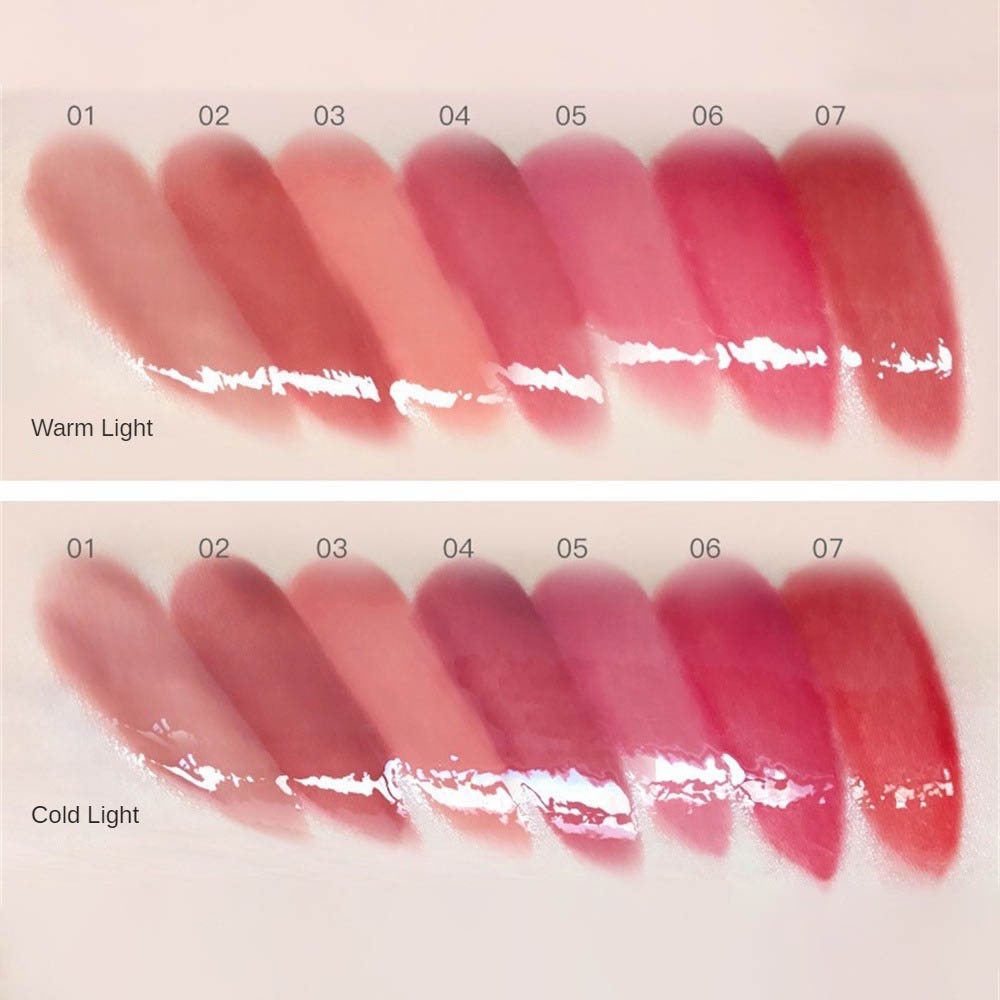 ♕ Flortte Super Beauty Lip Protection Oil Enhance Lip Complexion Water Gloss Dưỡng ẩm Son môi mềm mịn Dễ lên màu Trang điểm môi lâu trôi 7 kiểu dáng NỘI THẤT