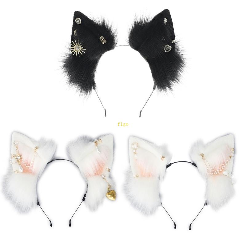 Flgo Băng Đô Cáo Tuyệt Đẹp Với Trang Sức Hóa Trang Punk Dành Cho Người Lớn