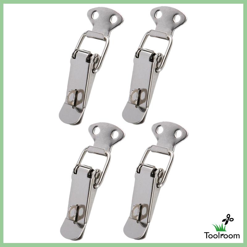 Set 4 Chốt Lò Xo Mini Bằng Thép Không Gỉ Chuyên Dụng Cho Hộp Nội Thất Trong Nhà