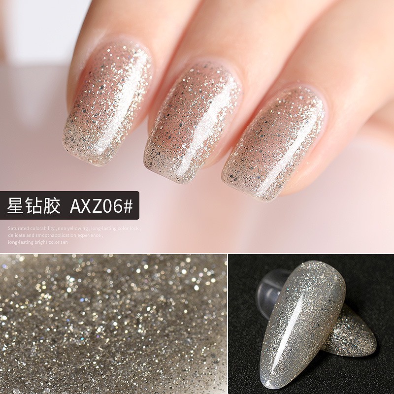 Sơn Gel AS mẫu mới chai đỏ mã AXZ chính hãng sơn móng tay chai 15ml