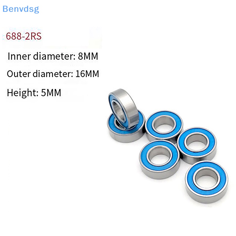 Set 5 Ổ Bi 688-2RS 8x16x5mm Chất Lượng Cao Cho Xe Điều Khiển Từ Xa