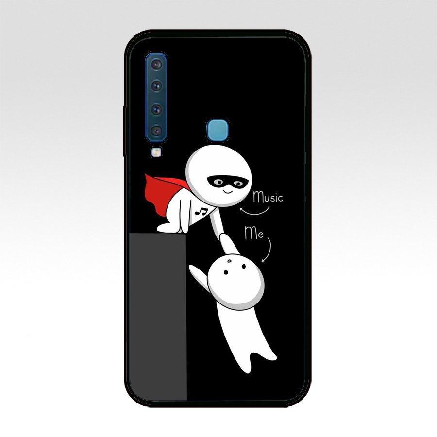 Ốp Lưng TPU silicone Mềm Màu Đen Thời Trang Cho Galaxy A9 2018