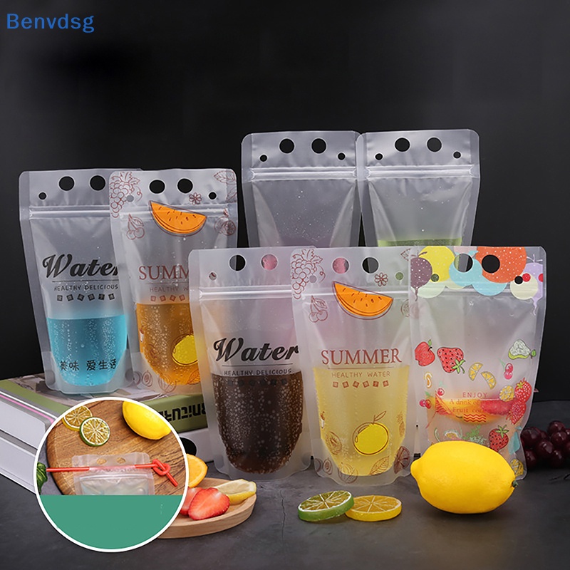 Benvdsg > Túi Nhựa Đứng Đựng Đồ Uống Có Khóa Kéo Bảo Quản Đá Lạnh Tốt