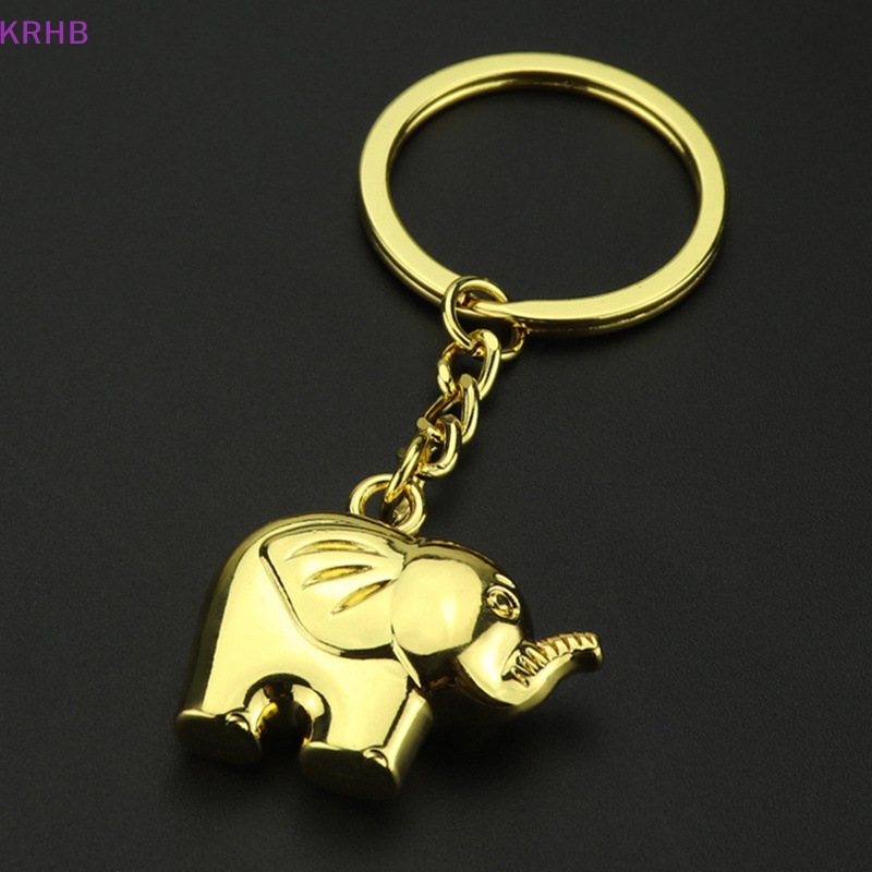 Móc Khóa Kim Loại Hình Voi Thời Trang Dành Cho Nam Mới