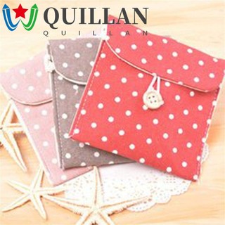 Túi Đựng Khăn Giấy / Băng Vệ Sinh Bằng Vải Cotton Nhiều Màu Tiện Dụng Cho Nữ