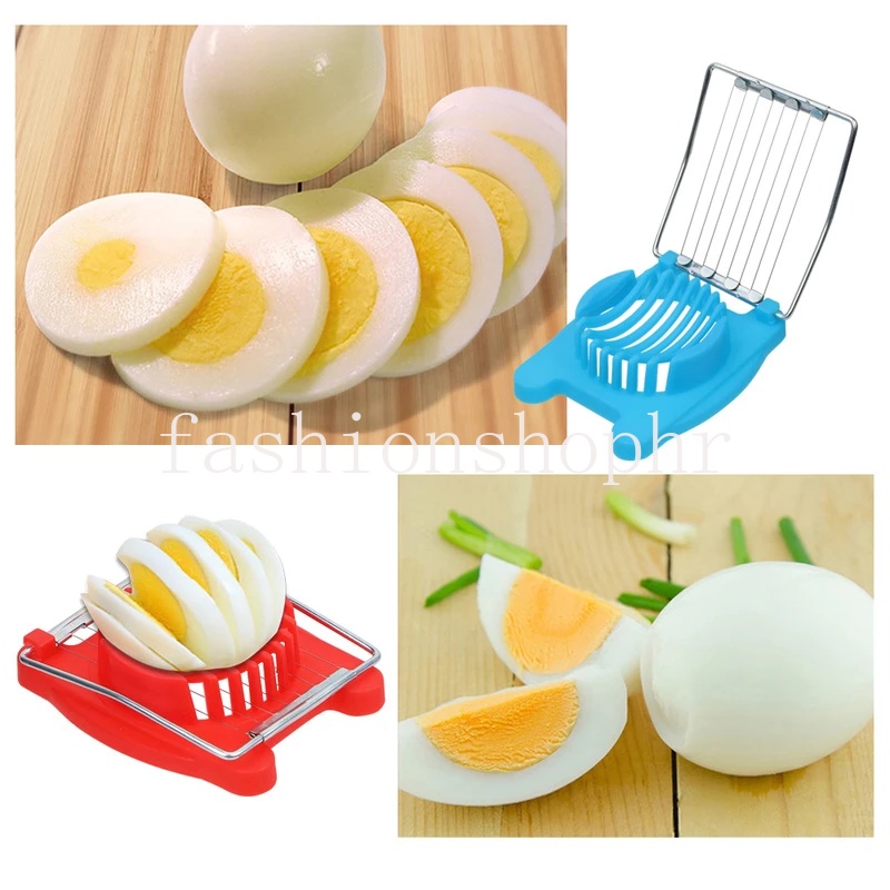 Dụng Cụ Cắt Lát Trứng / Cà Chua / Nấm Bằng Thép Không Gỉ Có Tay Cầm Hàng Mới Dành Cho Nhà Bếp