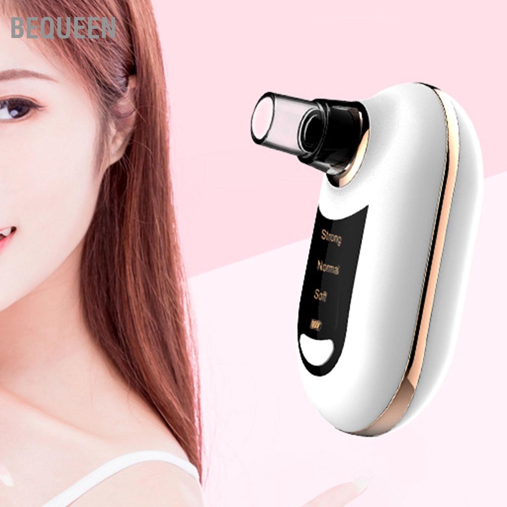 Bequeen Máy Hút Mụn Đầu Đen 3 Chế Độ Mini Cầm Tay Làm Sạch Sâu Giảm Mạnh Lỗ Chân Lông