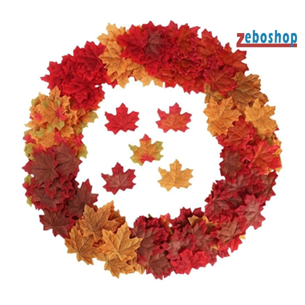 50 Lá Phong Nhân Tạo Dùng Trang Trí Tiệc Cưới / Sổ Tay