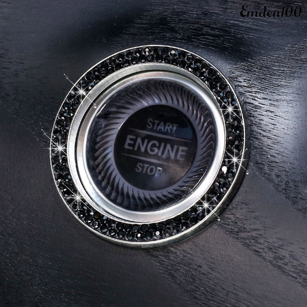 [EMDEN] Vỏ Bọc Nút Nhấn Khởi Động Xe Hơi Đính Đá Dính Chắc Tinh Tế