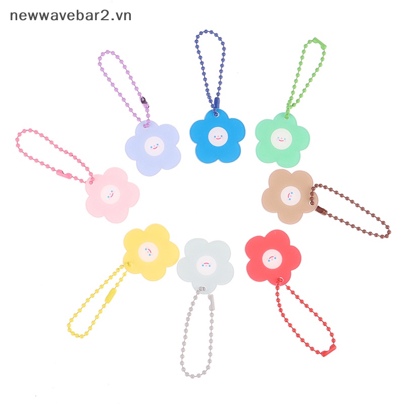 Móc Khóa Hình Bông Hoa Mặt Cười Dễ Thương