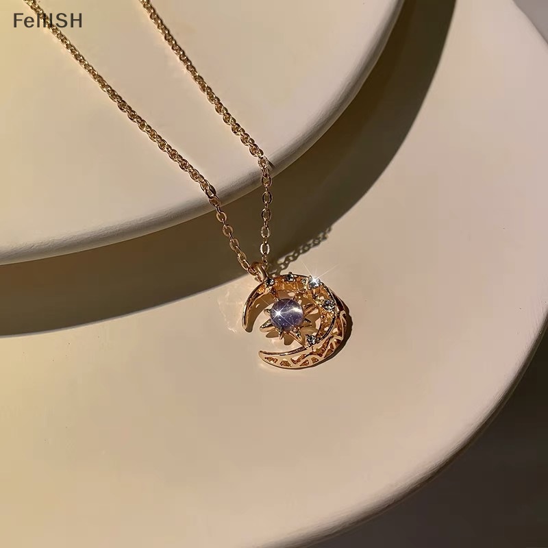 Vòng cổ Mặt Hình Ngôi Sao Và Mặt Trăng Tinh Tế Thời Trang Cho Nữ 439br