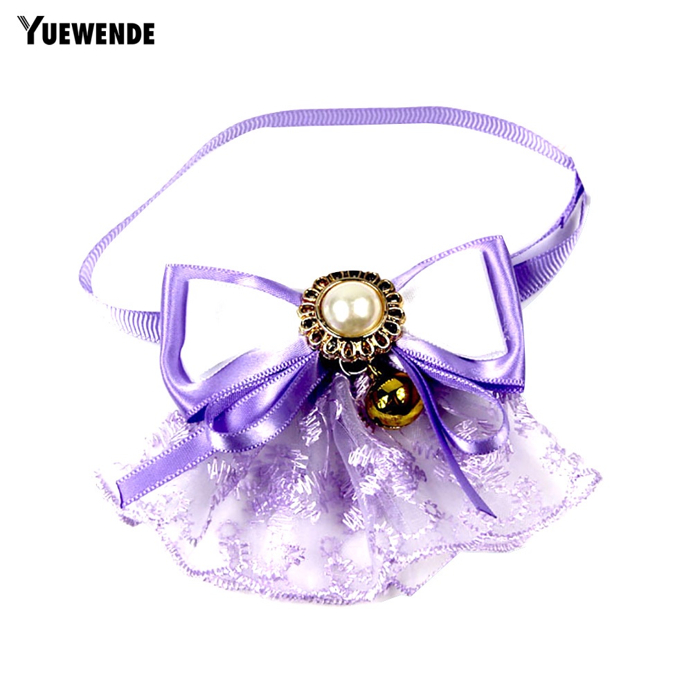 Vòng Cổ Đính Ngọc Trai Giả Và Nơ Xinh Xắn Dành Cho Thú Cưng