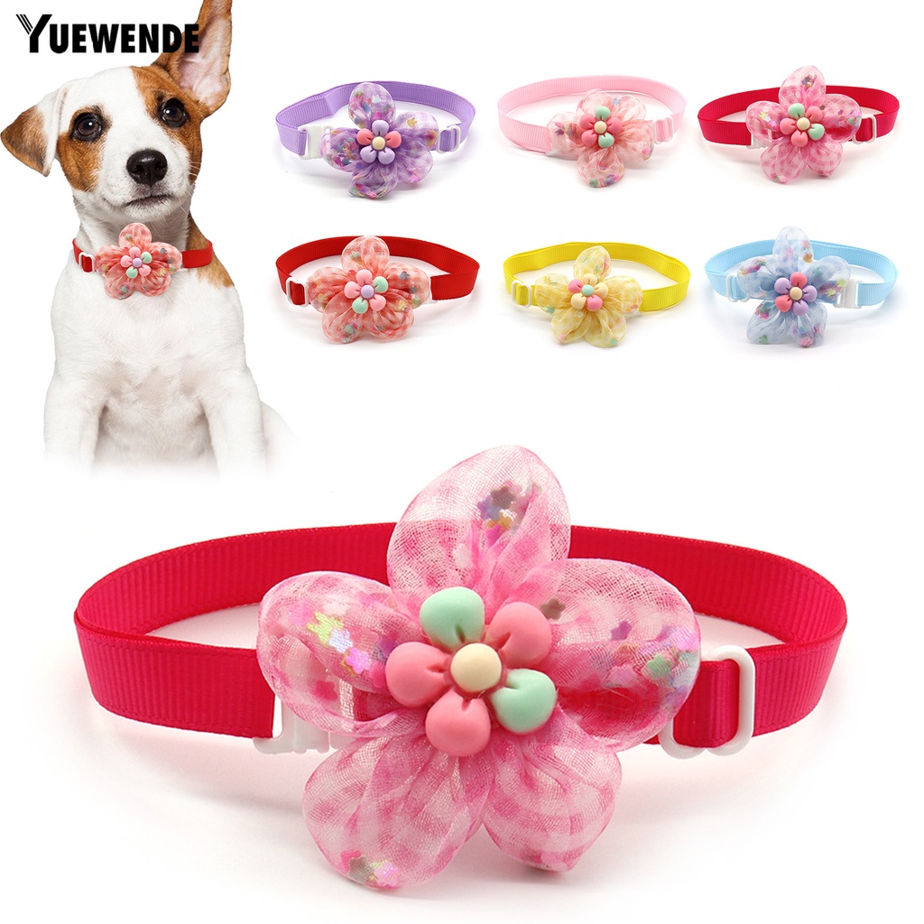 Vòng Cổ Họa Tiết Hoa Xinh Xắn Cho Thú Cưng