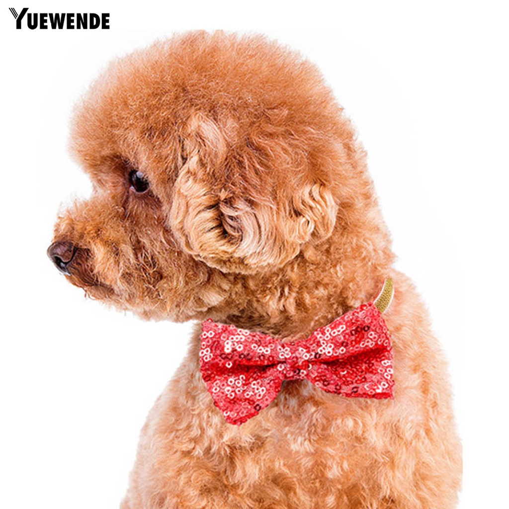 Vòng Cổ HìNh Nơ ĐíNh Kim Sa Có Thể ĐiềU ChỉNh Cho Thú Cưng