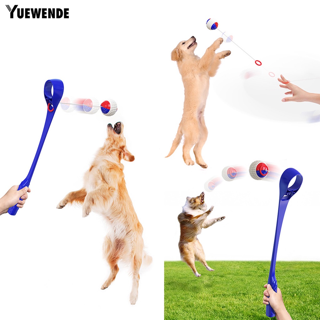 Yq.e Đồ Chơi Ném Bóng Đàn Hồi Bằng ABS Có Dây Thu Gọn Cho Bé Gặm