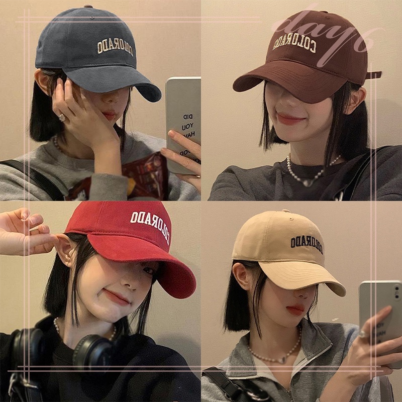 Mũ Lưỡi Trai Mềm Chống Nắng In Chữ Thời Trang Cho Nữ