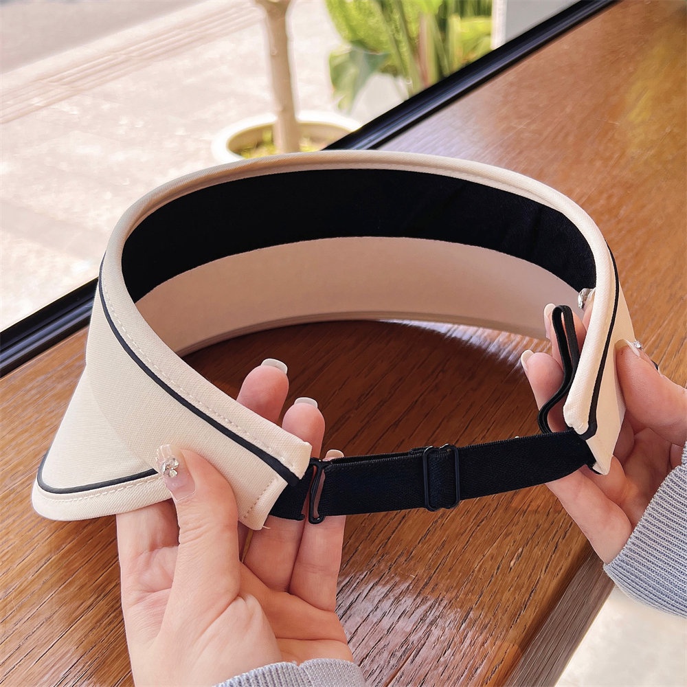 Mũ Rộng Vành Chống Nắng Không Chóp Có Thể Điều Chỉnh Kích Cỡ Dành Cho Nữ