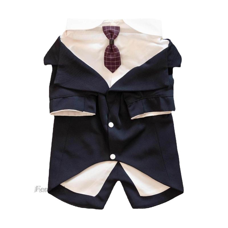 Trang Phục Tuxedo Trọng Lượng Nhẹ Thắt Nơ Cho Cún Cưng Fenteer1