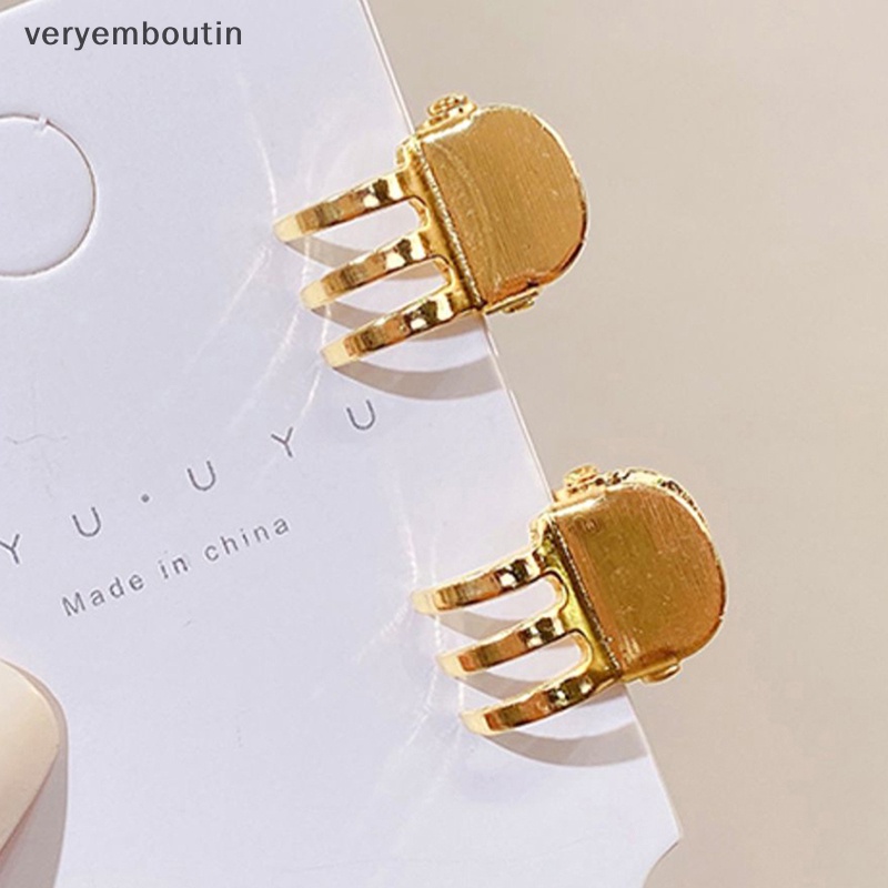 Bộ 5 Kẹp Tóc Kim Loại Nhỏ Xinh Thời Trang Cổ Điển Cho Nữ