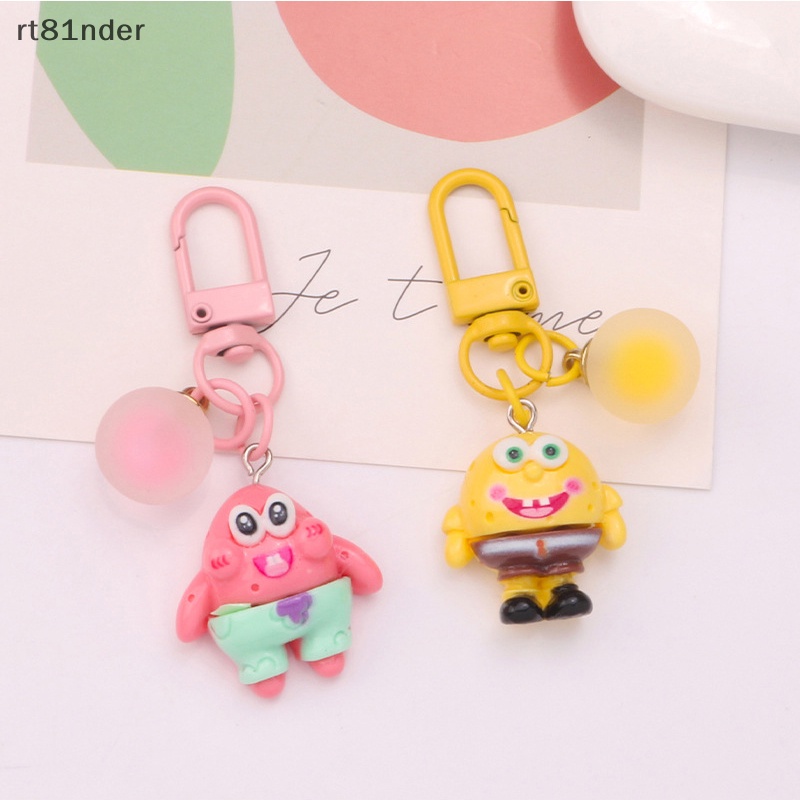 Rt Móc Khóa Quả Cầu Nhựa Resin Hình Búp Bê 3D Nhiều Màu Dễ Thương