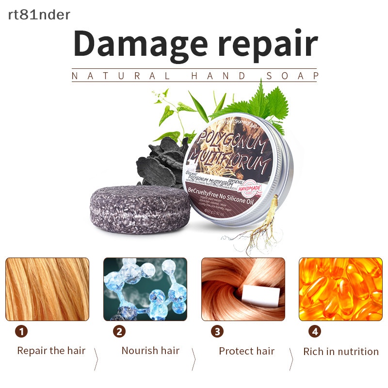 Xà Phòng Chứa Tinh Chất Gừng Hữu Cơ Tự Nhiên Giúp Chăm Sóc Tóc Tối Màu