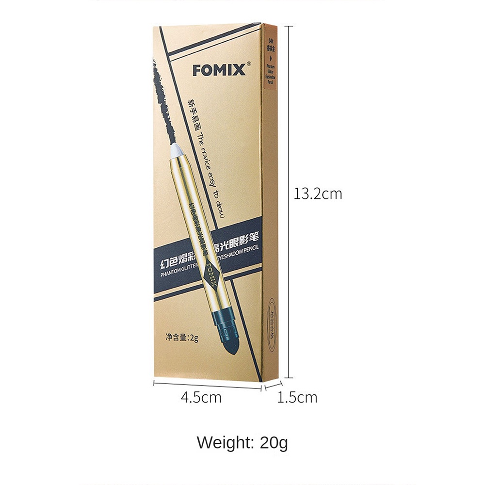 Thỏi phấn mắt hai đầu FOMIX 6 màu tùy chọn trang điểm mắt khói