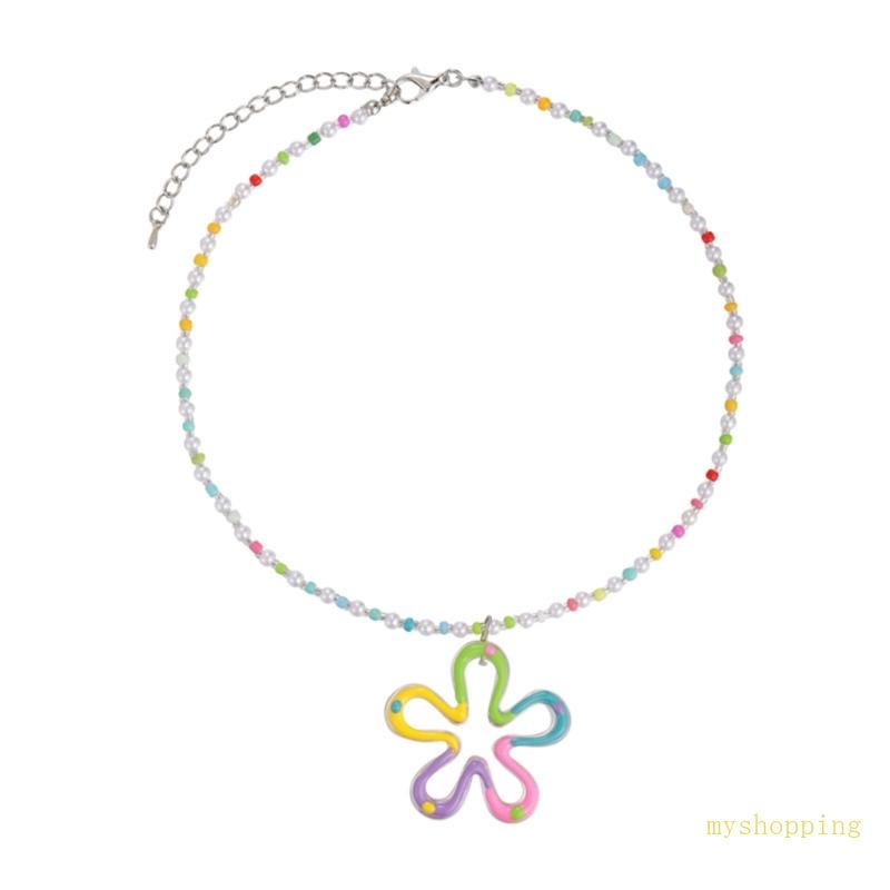 Vòng cổ Mặt Hình Hoa Rỗng Dễ Thương Cho Nữ