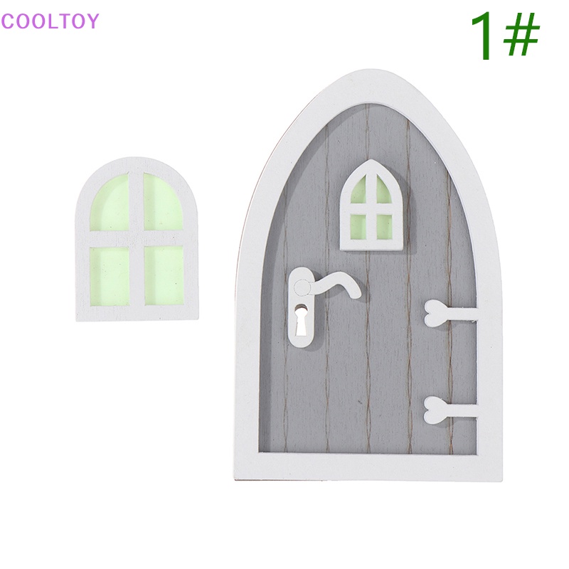 1 Set Mô Hình Cửa Sổ Yêu Tinh Màu Dạ Quang Trang Trí Nhà Búp Bê