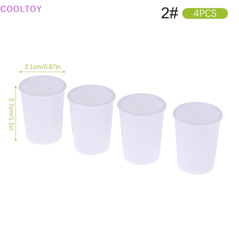 Set 4 Ly Uống Nước Mini Tỉ Lệ 1: 6 Dùng Để Trang Trí Nhà Búp Bê