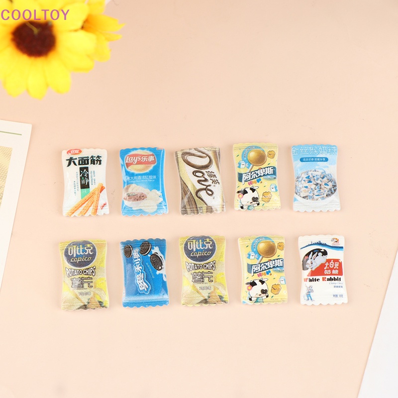 Cooltoy Set 10 Đồ Chơi Mô Hình Kẹo Khoai Tây Chiên Mini Cho Nhà Búp Bê