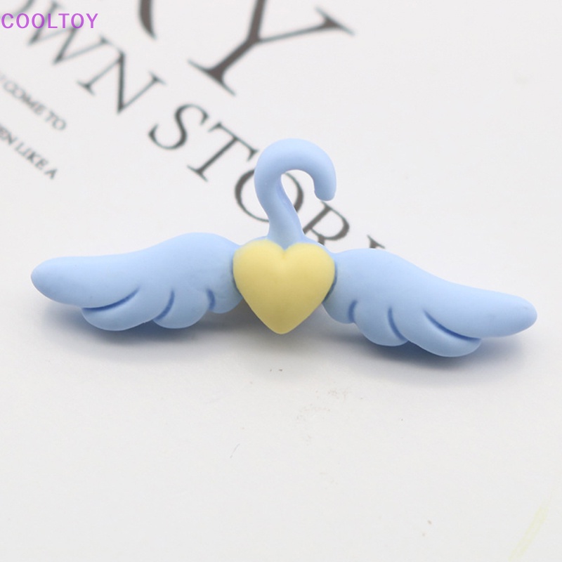 Cooltoy Mô Hình Trang Trí Nhà Búp Bê mini Hình Trái Tim Có Cánh Dùng Làm Đạo Cụ Chụp Ảnh