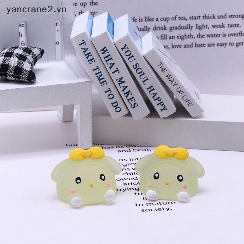 Bộ 5 Phụ Kiện Trang Trí Hình Thỏ Phát Sáng Dễ Thương DIY {yancrane2.vn}