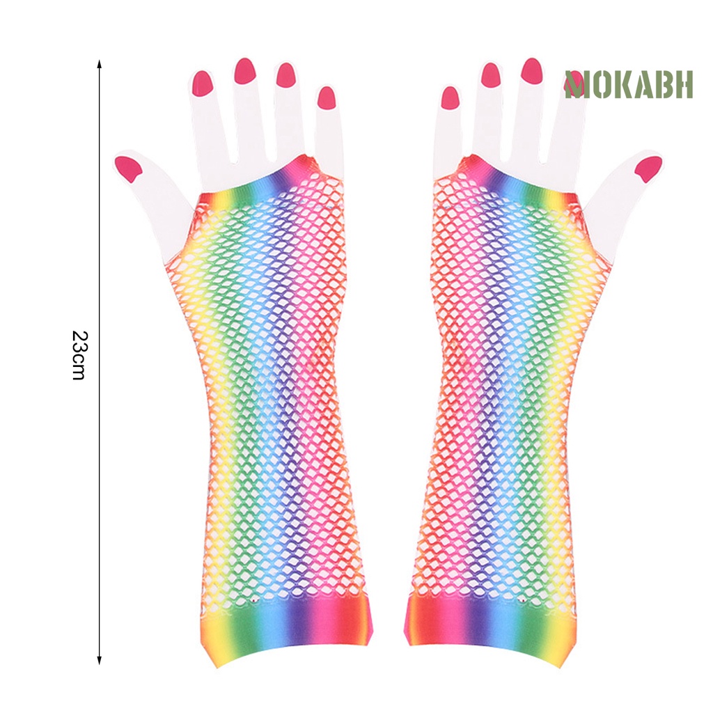 1 Đôi Găng Tay Lưới Hở Ngón Trọng Lượng Nhẹ Một Kích Thước Cho Lễ Hội