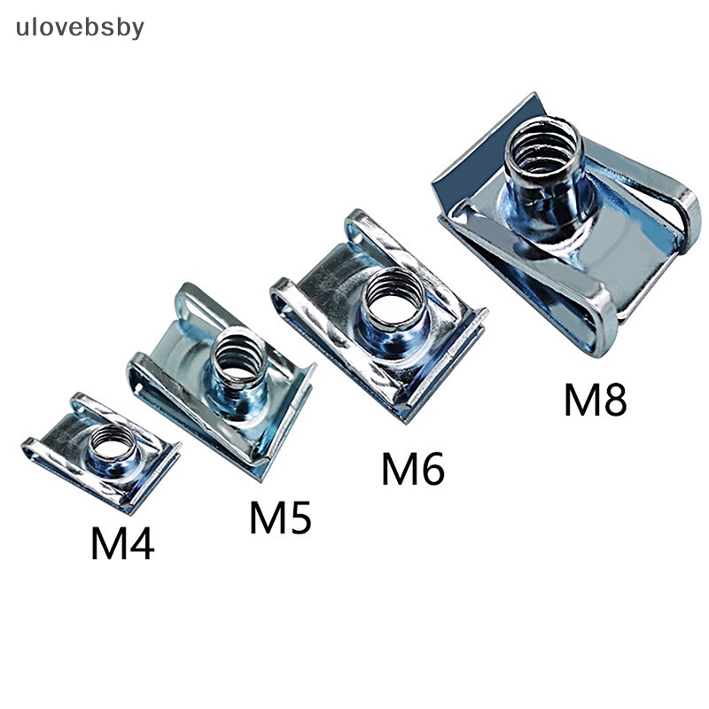 Set 10 Đai Ốc Thép Hình Chữ U 8mm 5mm 6mm 4mm M4 / M5 / M6 / M8 Chuyên Dụng Cho Xe Mô Tô