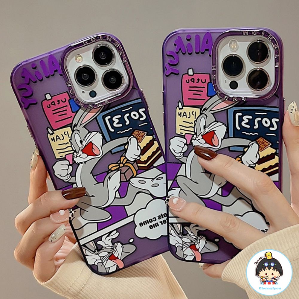 Ốp Điện Thoại Họa Tiết Hoạt Hình Bugs Bunny Cho IPhone 11 14 13 12 Pro Max XS XR 7 8 Plus