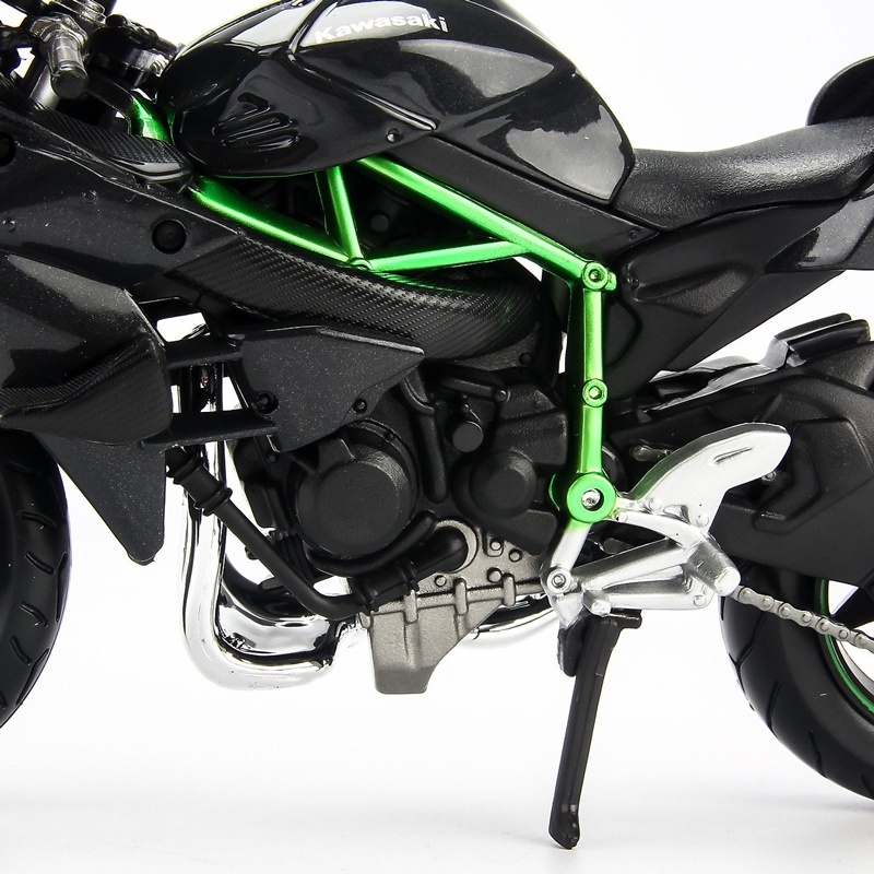 Đồ Chơi Xe Mô Tô Lắp Ráp Kawasaki Ninja H2TM R 1:12 - Maisto 39198/MT39051AL