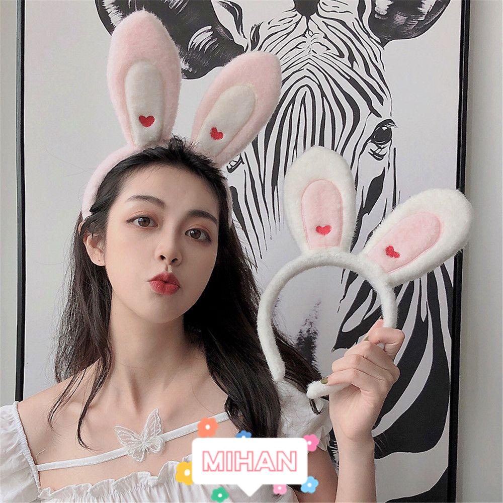 Băng Đô Tai Thỏ Bằng Lông Nhung Dùng Trang Trí Lễ Phục Sinh MIHAN1