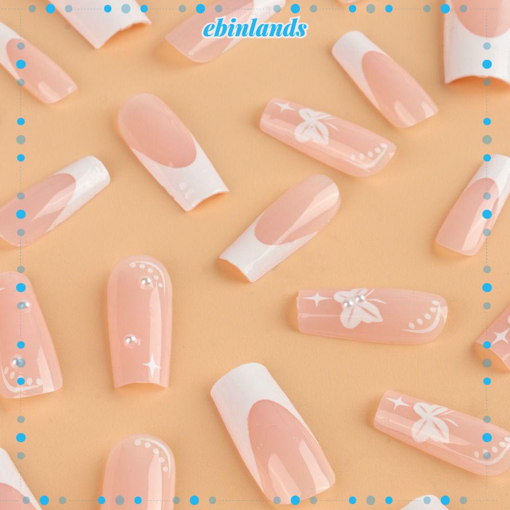 Bộ Móng Tay Giả Che Phủ Toàn Diện Đầu Vuông DIY